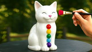 You Can’t Stop Watching This 4-Minute Cat Painting!
