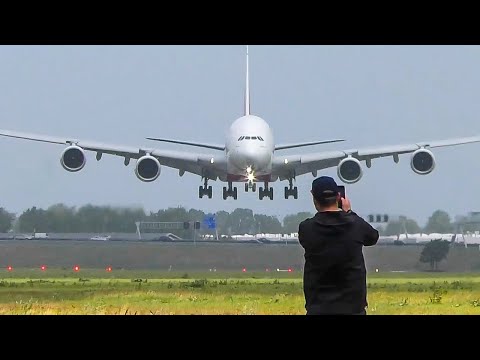 60 MINUTES PURE AVIATION - AIRBUS A380 LANDING, B747, A340 ... (4K)