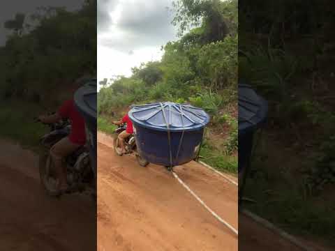 Ótima ideia pra carregar uma caixa d'água