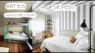 ANTES E DEPOIS REFORMA QUARTOS E BANHEIROS