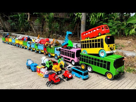 WADIDAW  !! Mobil Truk Tronton Panjang Bongkar Mainan Mobil Mobilan Truk Molen, Tank Baja, Excavator