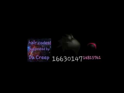 real hair codes for roblox high school