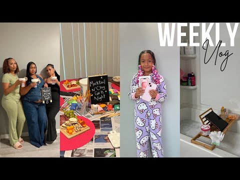 WEEKLY VLOG | Mocktail & Clay Sister Date + Belly Routine + Bed Shopping + New Phone + Cooking &More