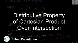 Distributive Property of Cartesian Product Over Intersection
