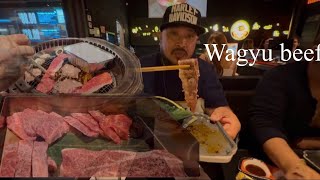 Laos LA ສະບາຍດີ🙏wagyu Japanese BBQ having dinner มากินย่างเนื้อปลากูป๋าไปคิวญี่ปุ่น