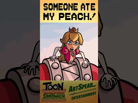 Princess Peach gets chomped! - TOON SANDWICH #mario #supermario #nintendo #funny #gaming