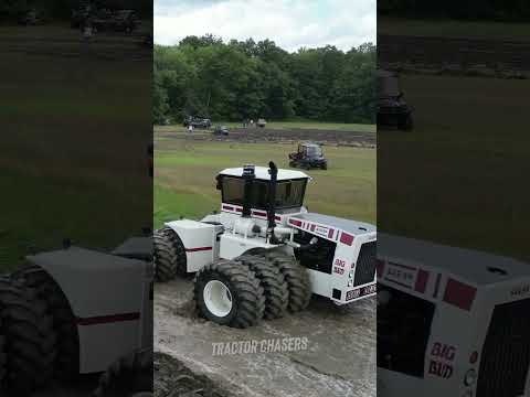 Big Bud Tractor Plowing in the MUD!