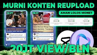 Reupload Konten ini Hasilkan Puluhan JT VIEW di YOUTUBE! Cara Dapat Uang dari Youtube 2025 Terbaru