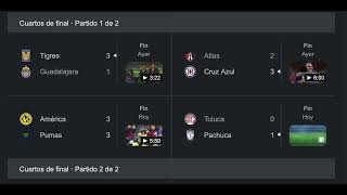 Liga MX: Cuartos de Final Clausura 2026 - Partidos de IDA
