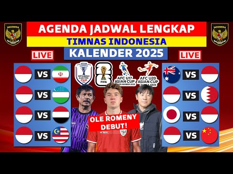 CATAT! Agenda Jadwal Lengkap Timnas Indonesia di Tahun 2025