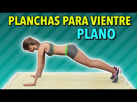 5 EJERCICIOS DE PLANCHA PARA REDUCIR LA GRASA DEL VIENTRE CON DESCANSOS DE 1 MINUTO