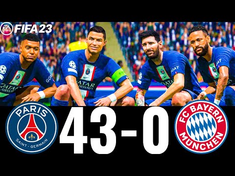 FIFA 23 - MESSI, RONALDO, MBAPPE, NEYMAR, ALL STARS | PSG 43-0 FC BAYERN  | UCL FINAL