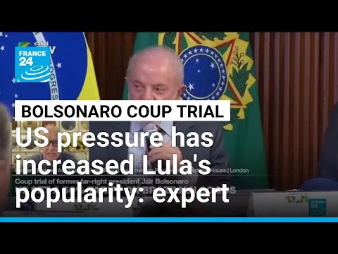 YouTube video thumbnail: Bolsonaro Coup Trial: US Pressure on Brazil has Increased Lula's Popularity, Expert Says