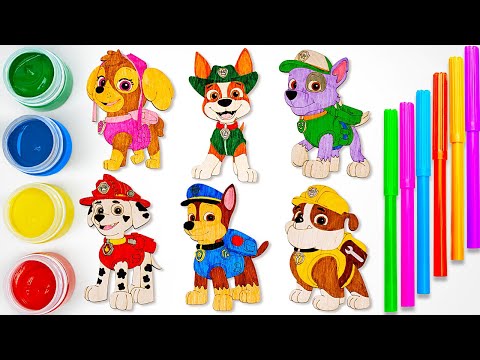 Coloring Paw Patrol Puzzles! 🖍️🎨 Fun Toddler Learning Video