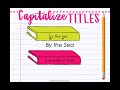 Capitalization Rules in Titles