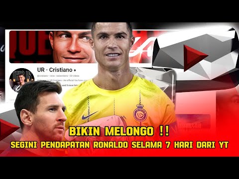 Kalahkan rekor semua Youtuber !! Segini Pendapatan Cristiano Ronaldo 7 hari dari yt