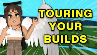 🔴TOURING YOUR BUILDS in Bloxburg!