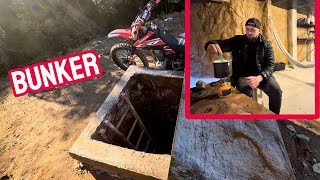 Fiz comida no meu ABRIGO de EMERGÊNCIA 🚨‼️