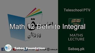 Math 12 Definite Integral