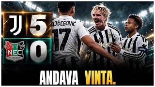 JUVENTUS–NEC 5-0: una Juve CHE CONVINCE all’esordio in Europa League!