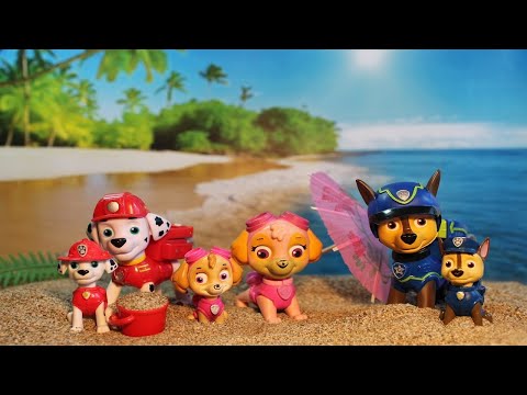 PAW PATROL VA A LA PLAYA! PAW Patrol: La Súper Película | Los cachorros obtienen súperpoderes 2024