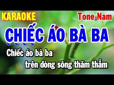 Karaoke Chiếc Áo Bà Ba Tone Nam | Nhạc Sống Chuẩn Dễ Hát 2025 | Thanh Hải