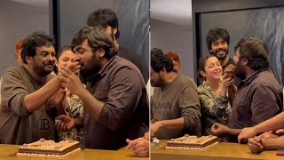 puri jagannadh Charmi Team Celebrated Vijay Sethupathi's #ThalaivanThalaivii Success | Filmylooks