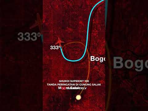Shukoi Superjet 100  Masalah Tanda Peringatan di Gunung Salak #shorts