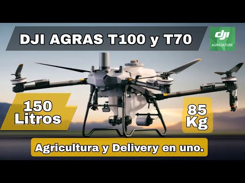 Nuevo DJI AGRAS T100 y T70- Drone-Agricultura y Delivery en un Drone , LIDAR  y IA, Datos en Español