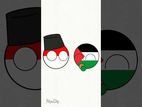 Palestine giving cookie 🇵🇸♥️ | #countryballs #fyp #freepalestine #animation #shorts