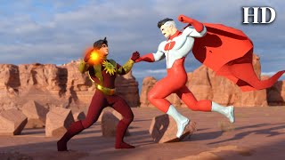 Omniman vs. Shaktiman - Animation fight