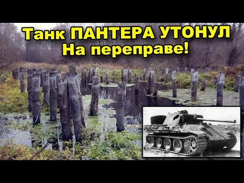 Танк ПАНТЕРА утонул во время переправы! Рассказ местных жителей. Поиск техники времен Второй мировой