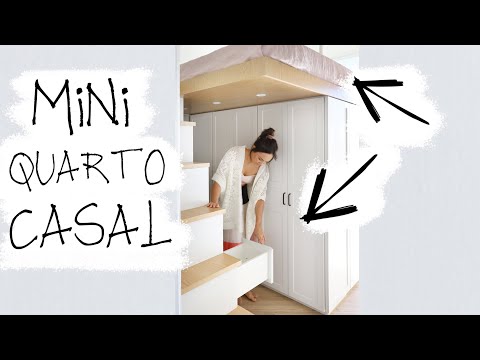 QUARTO PEQUENO CAMA SUSPENSA E MUITO ARMÁRIO - ED VIADUTOS