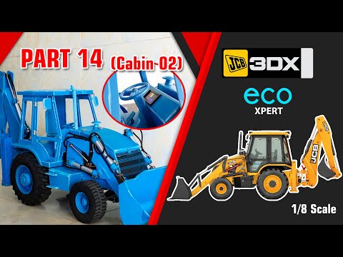 Making JCB 3DX Backhoe 1/8 scale form PVC - Part 14 (Cabin 02)