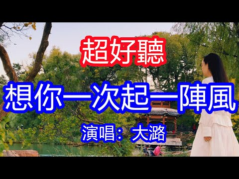 天呀！太好聽了，大潞超火傷感情歌《想你一次起一陣風 》，獨特的嗓音，單曲循環聽不夠！這個世界遺憾千種萬種，你給的回憶最傷最痛！唱的撕心裂肺，聽得痛哭流涕！廬山風景！傷感情歌！療癒情歌！