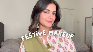 Simple Festive Makeup | Soft Glam