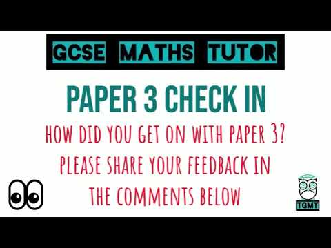 Final GCSE Maths Paper 3 Check-In: Share Your Experience Using TGMT! 🧮