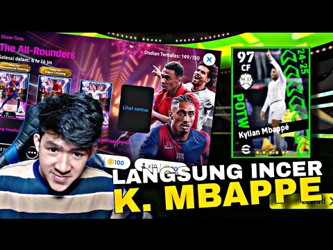 LANGSUNG INCAR K. MBAPPE POTW MADRID! eFootball 2025 Mobile