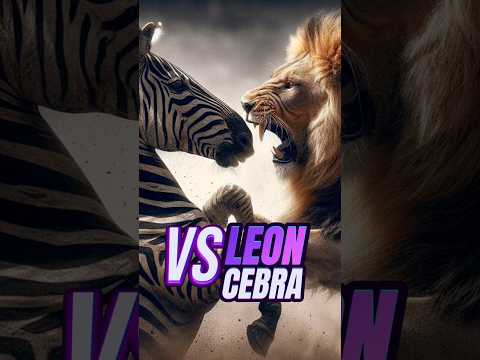León fue mordido hasta la muerte por madre cebra #leon #vidasalvaje #cebra
