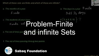 Problem on Finite & Infinite Set