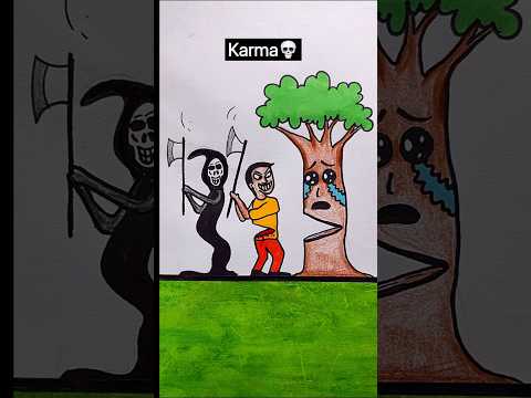 “The Fall of a Tree Is the Fall of Our Future 🌍💔” #shorts #drawing #shortsfeed #moralstory