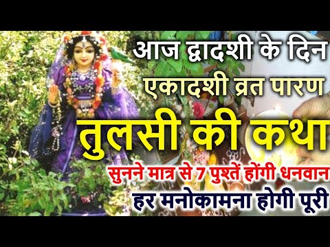 द्वादशी के दिन एकादशी व्रत पारण तुलसी की कथा | Dwadashi Ki Katha | Tulsi Ki Katha