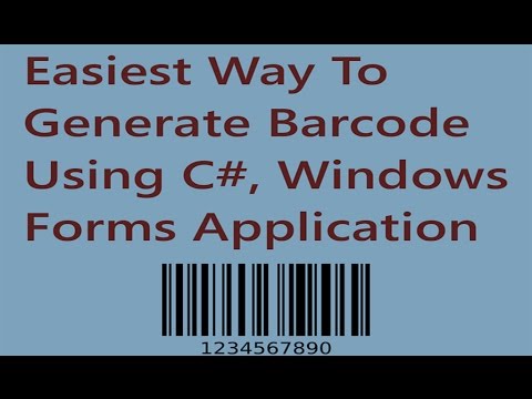 Easiest way to generate barcode using c# | By: Anas...