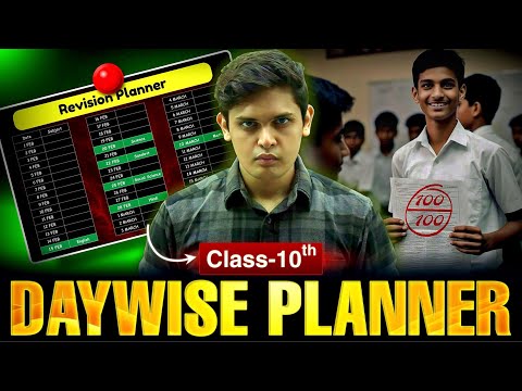 Class 10th- Day Wise Plan to Score 95%🔥| Study and Revise in Next 7 Days | Prashant Kirad