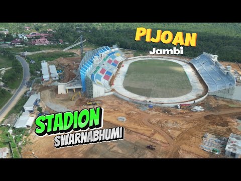 Wow! Progress Terkini Stadion SwarnaBhumi Pijoan Jambi yang Bikin Penasaran! | Drone View