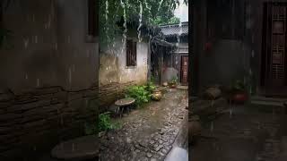 Heavy rain sounds for sleeping 💐🌹🍂🌷🌸 | Rainstrom and thunder ⛈️🌩️| @relaxinglife705