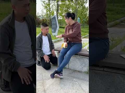 The banana accidentally went into my mouth, and then what happened.#shorts