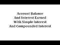 Compounded Interest and Investment Concepts