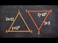 Congruent Triangles and Variable Solving