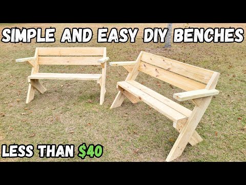 Simple Wooden Bench Build!